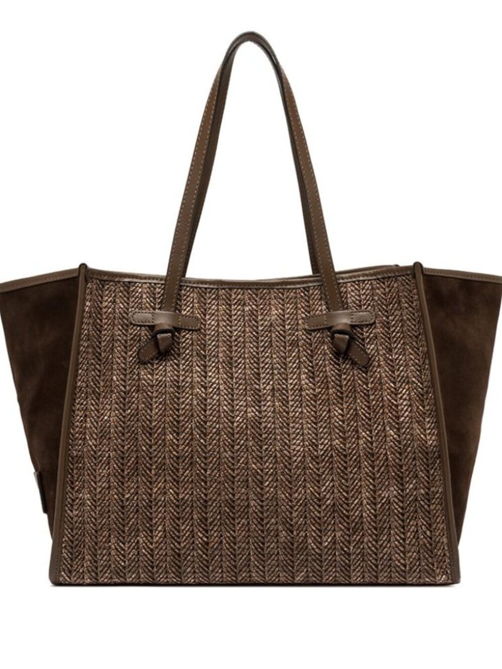 Gianni Chiarini Dua Shoulder Bag In Woven Straw Women